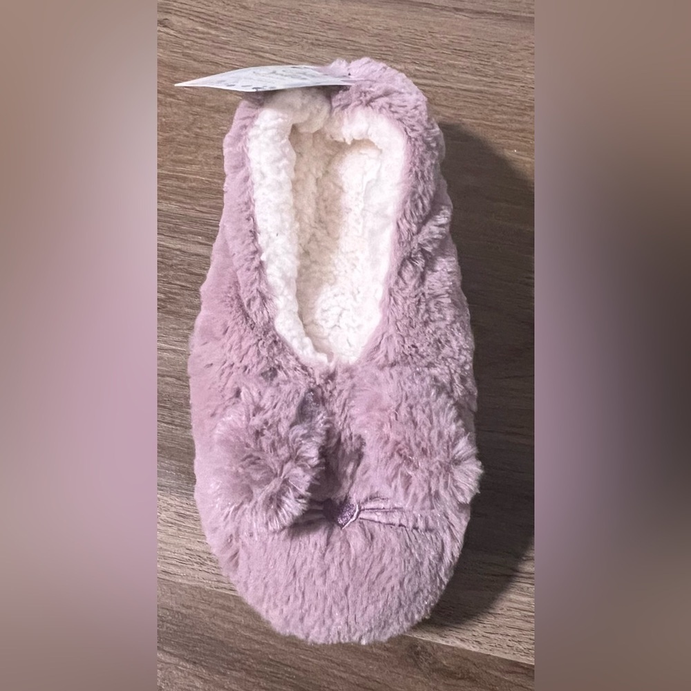 New With Tags Cozy Critter Bunny Faux Fur Cozies Slippers